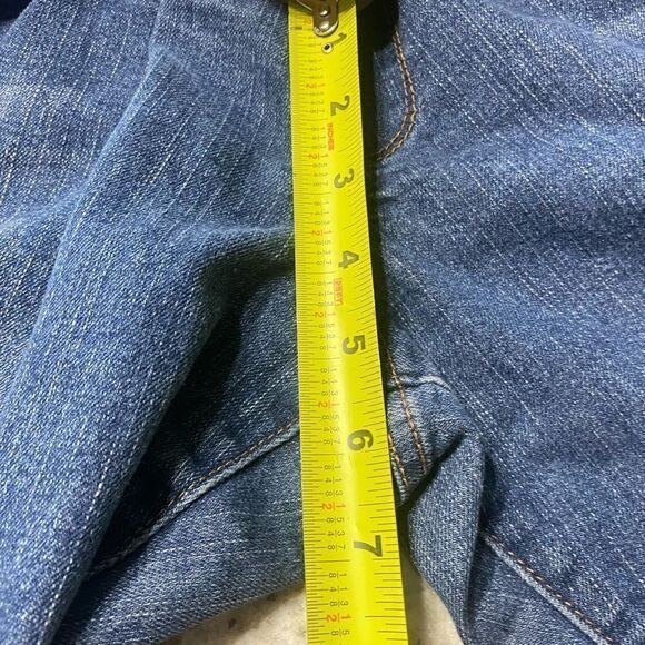 -‎ Women’s indigo, blue maternity boot, cut, jeans, size large - Picture 4 of 7